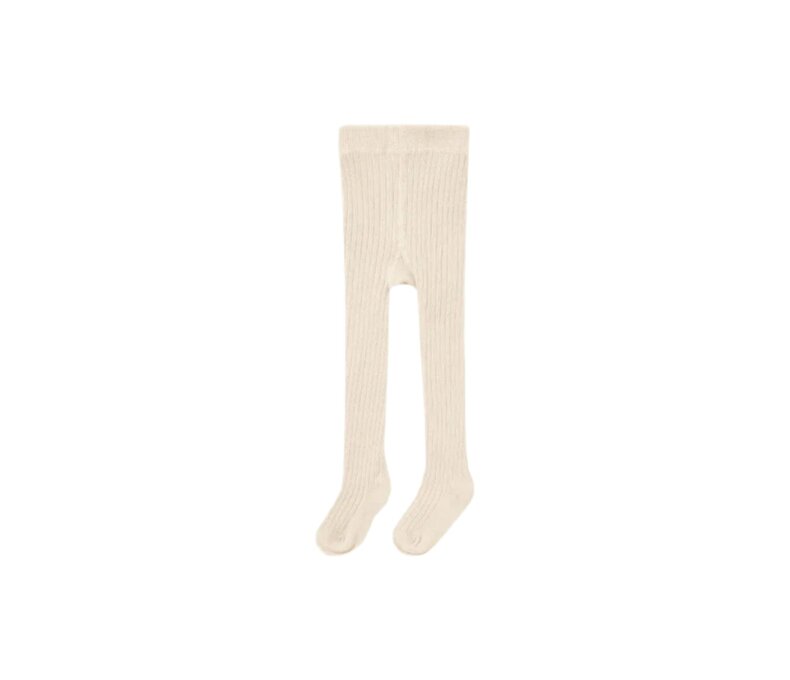 Girls Ribbed Tights - Black, Stone or Antique