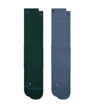 Solid Mid Poly Snow Socks 2 Pack