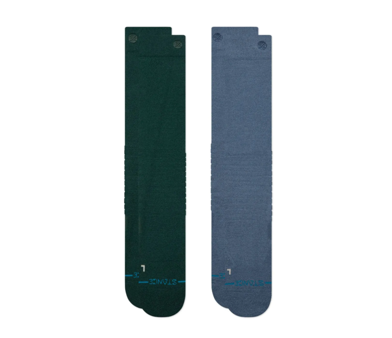 Solid Mid Poly Snow Socks 2 Pack
