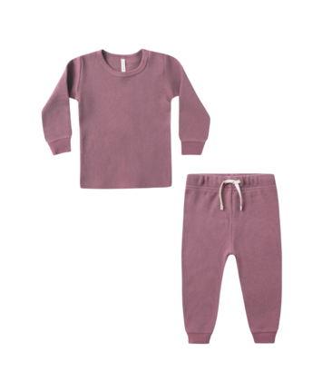 Waffle Top + Pant Set
