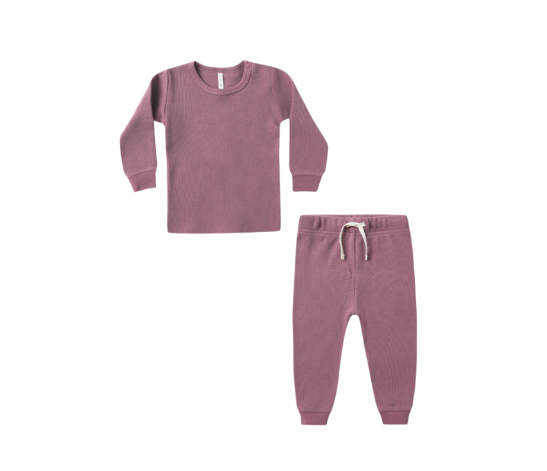 Waffle Top + Pant Set