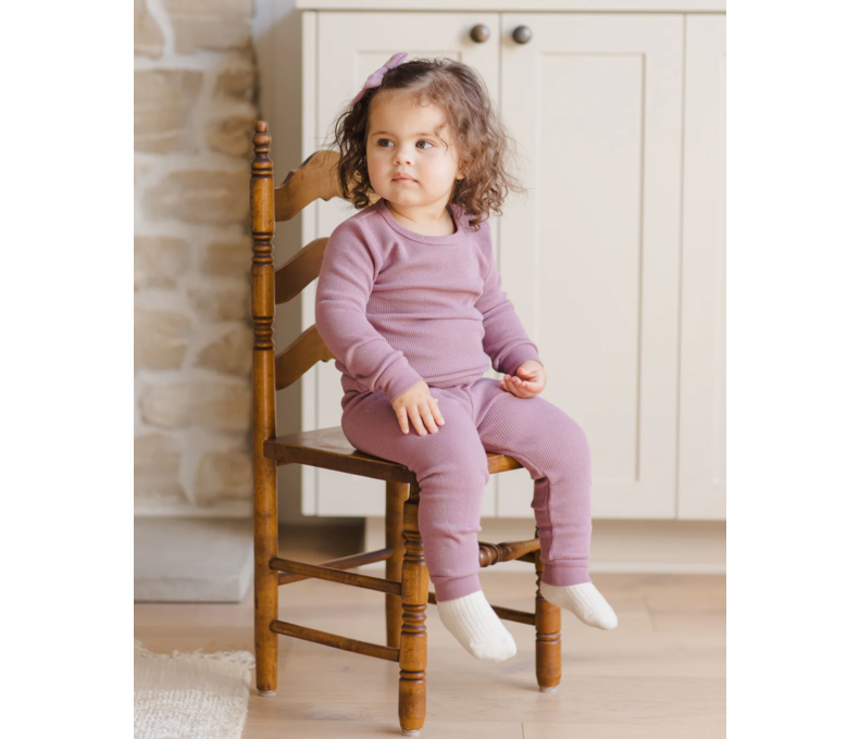 Waffle Top + Pant Set