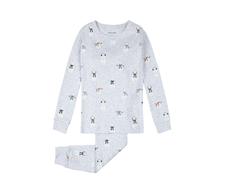 Snowman Print PJ Set