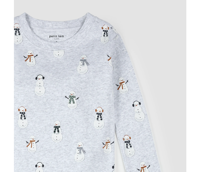 Snowman Print PJ Set
