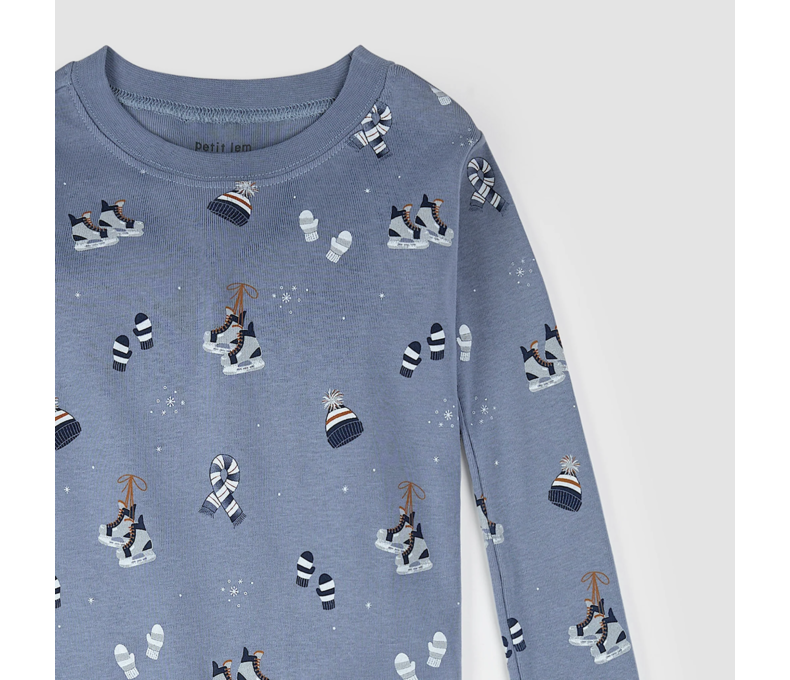 Cozy Winter Accessories Print PJ Set