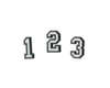 Varsity Numbers Jibbitz