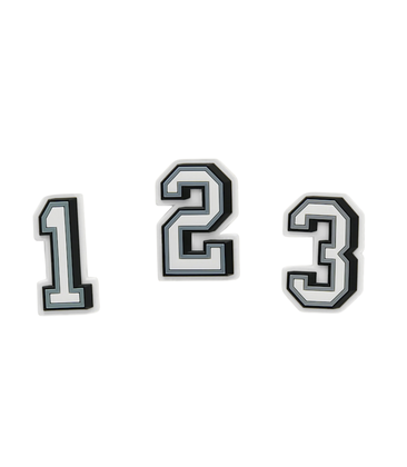 Varsity Numbers Jibbitz