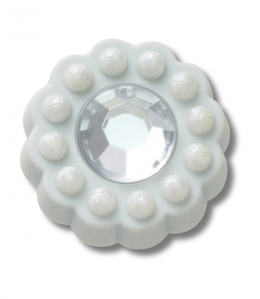 TIny Blue Circle Gem Jibbitz