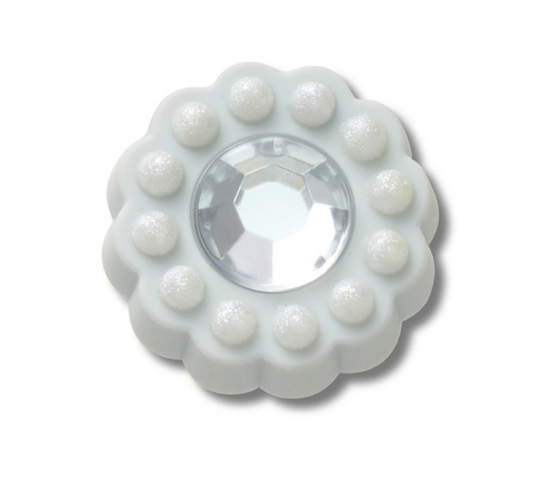 TIny Blue Circle Gem Jibbitz