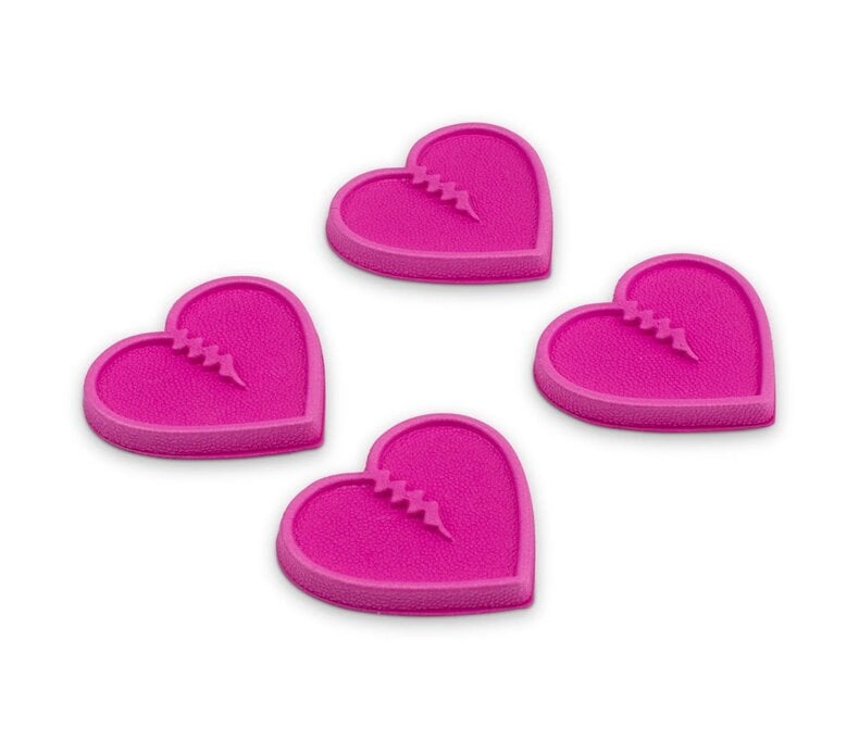 Mini Hearts Stomp Pads 4-pack