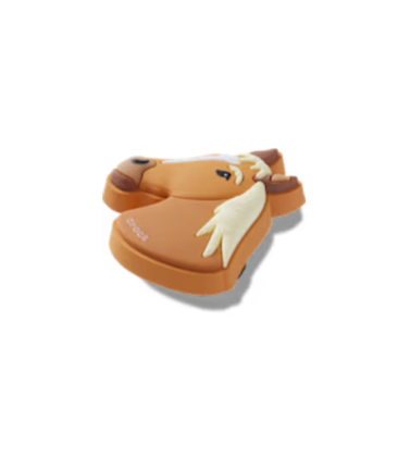Tan Horse Head Jibbitz