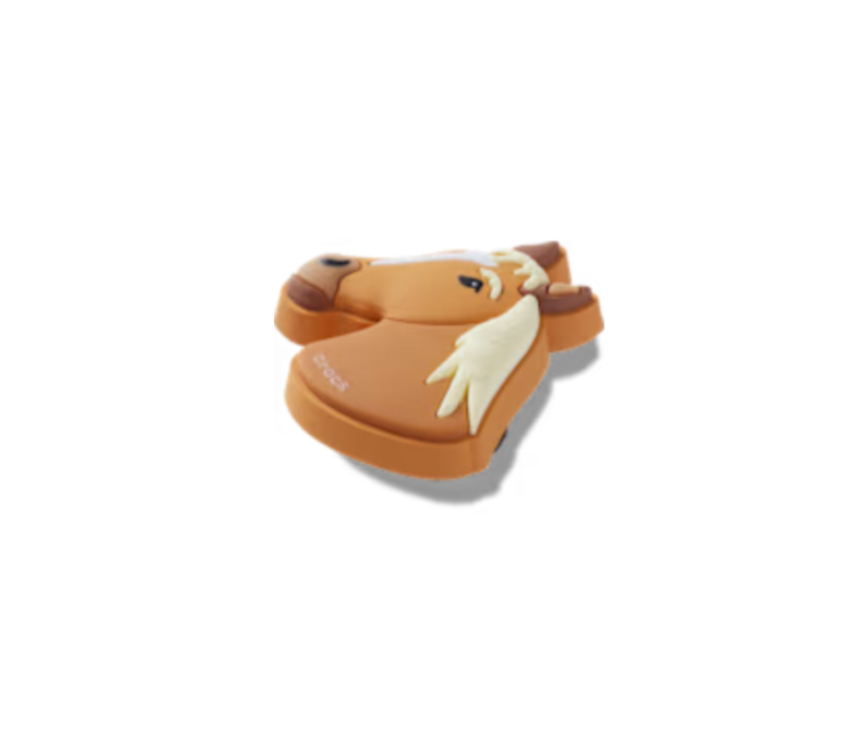 Tan Horse Head Jibbitz