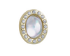 Tiny White Circle Gem Jibbitz