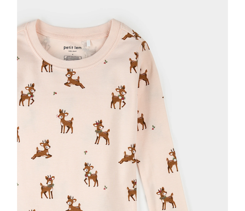 Reindeer Print PJ Set