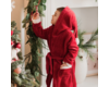 Holiday Plush Hooded Robe