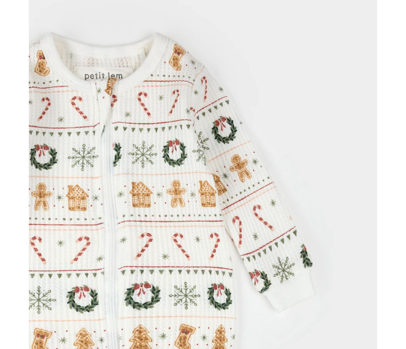 Holiday Treats Fair Isle Print Thermal Sleeper
