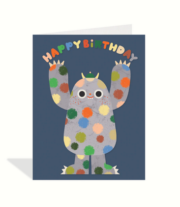 Polka Dot Monster Card