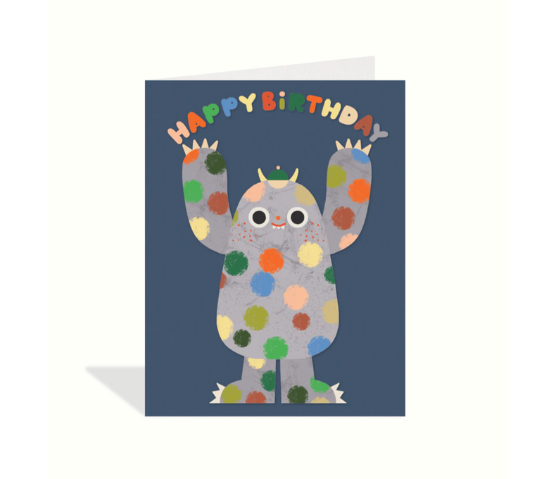Polka Dot Monster Card