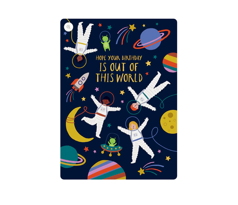 Spacemen Birthday Card