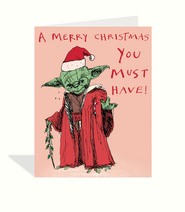 Yoda Christmas Card