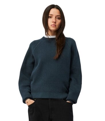 Womens Wave Knit Sweater