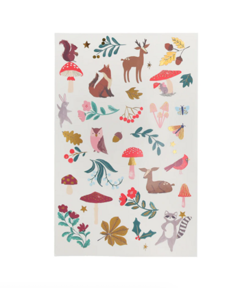 Woodland Temporary Tattoos X2 Sheets