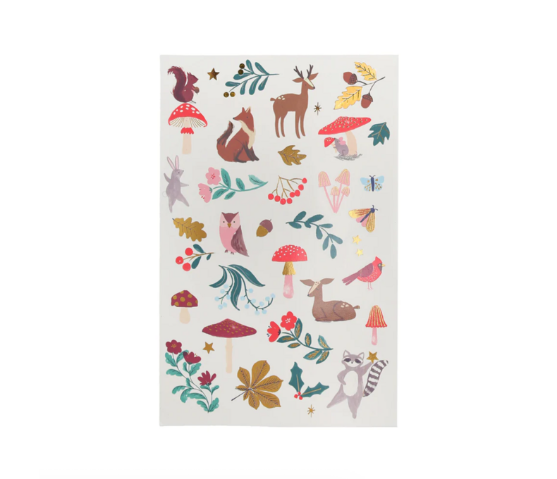 Woodland Temporary Tattoos X2 Sheets