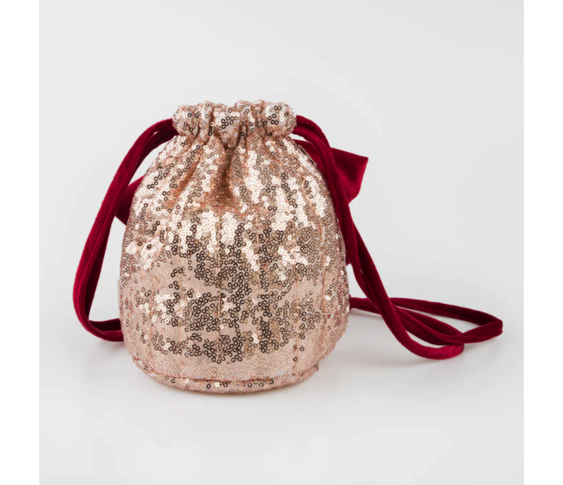 Pink Sequin Bow Bag