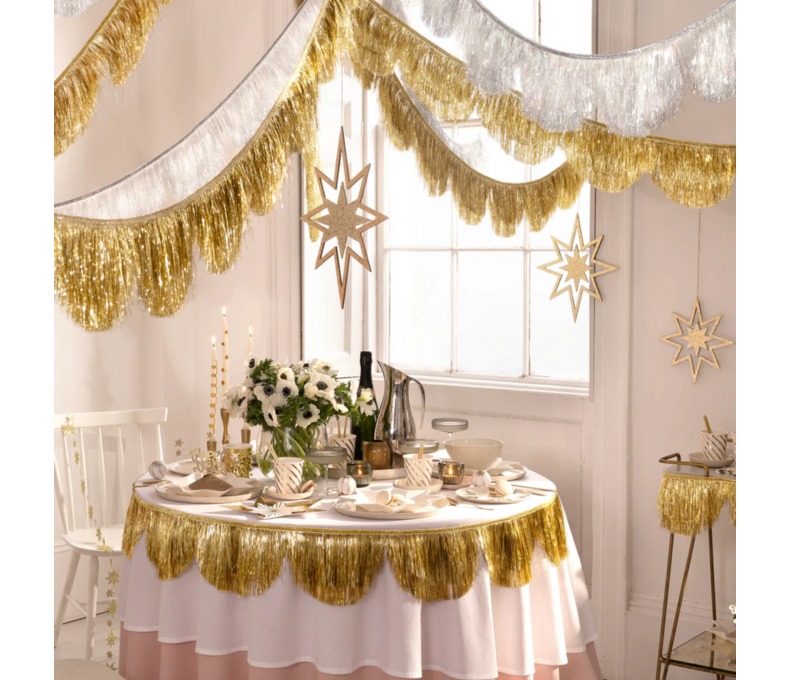 Gold Tinsel Garland