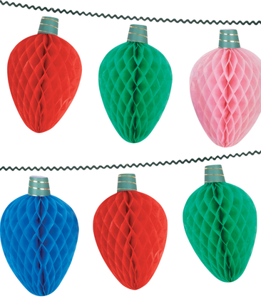 Giant Honeycomb String Light Garland