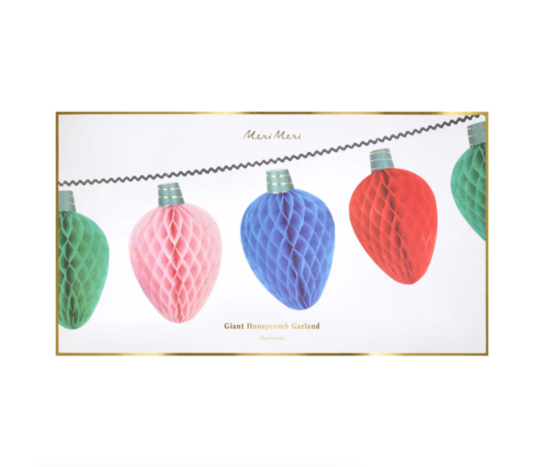 Giant Honeycomb String Light Garland