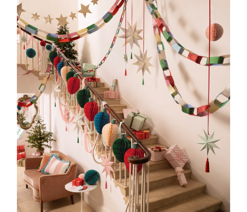 Giant Honeycomb String Light Garland