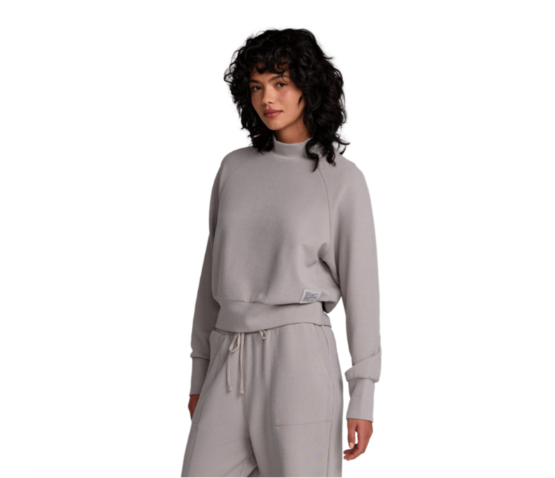 Sofie Waffle Mock Neck Sweater