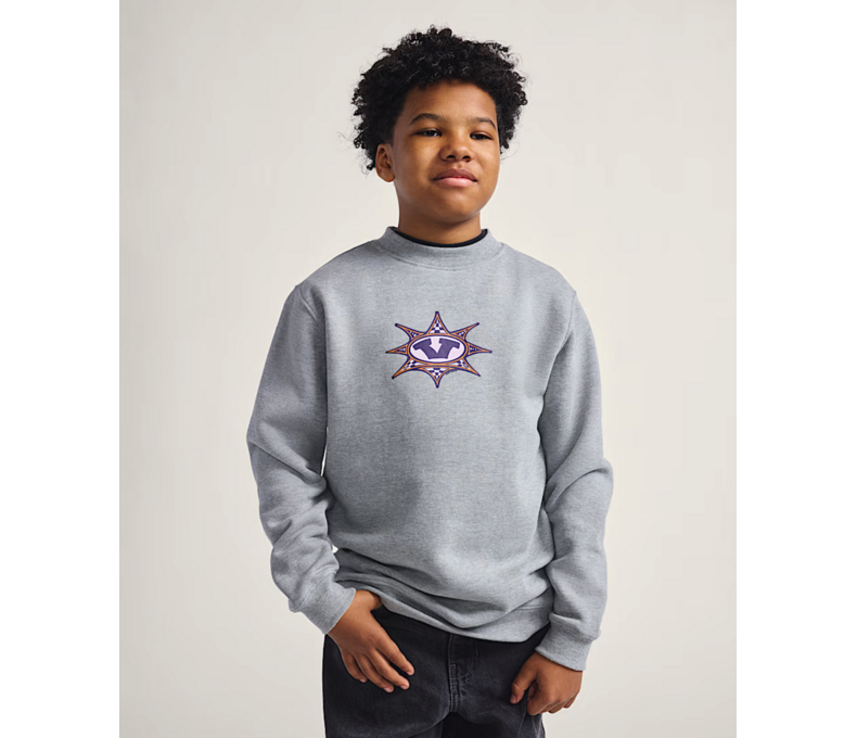 Big Kids Star Checker Crew Sweatshirt