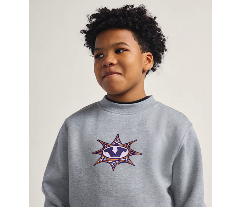 Big Kids Star Checker Crew Sweatshirt