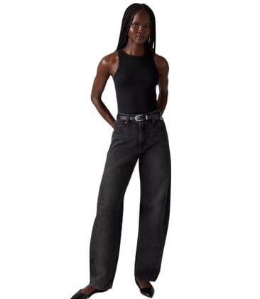 Womens Baggy Dad Barrel Jeans