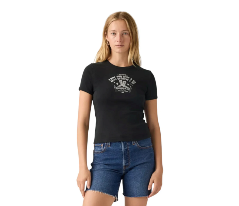 Graphic Ringer Rickie Metallic Boot Poster Tee