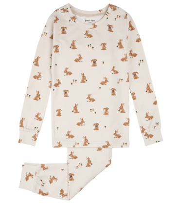 Bunnies Print L/S PJ Set