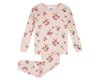Strawberry Print Ribbed Infant PJ Set