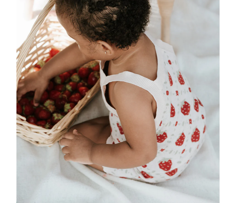 Strawberry Knit Short Set