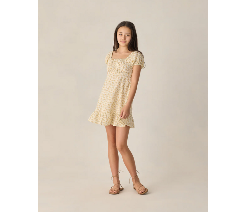 Teen Liv Dress Yellow Floral