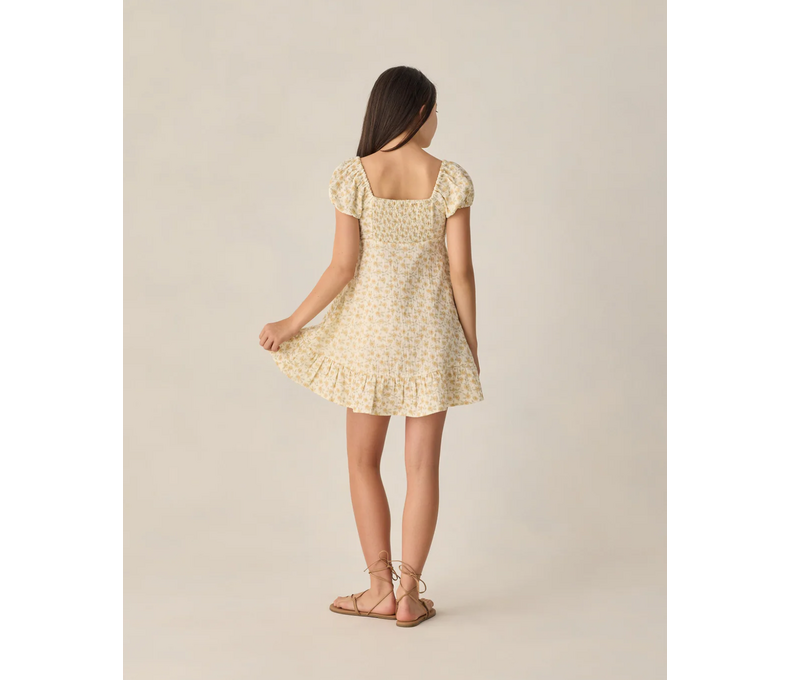 Teen Liv Dress Yellow Floral