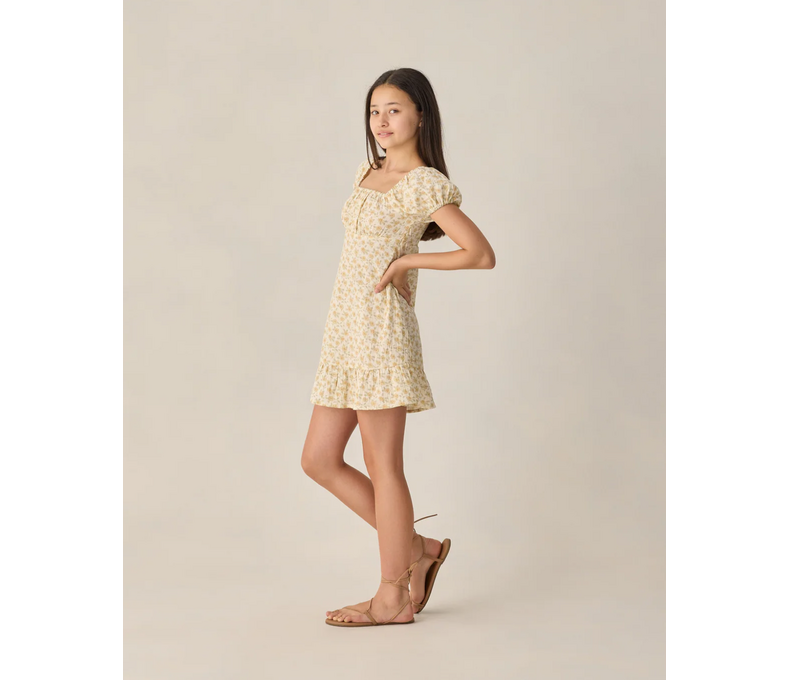 Teen Liv Dress Yellow Floral