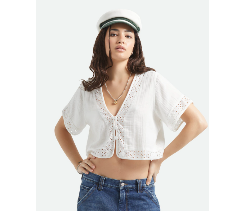 Seaside Eyelet Top
