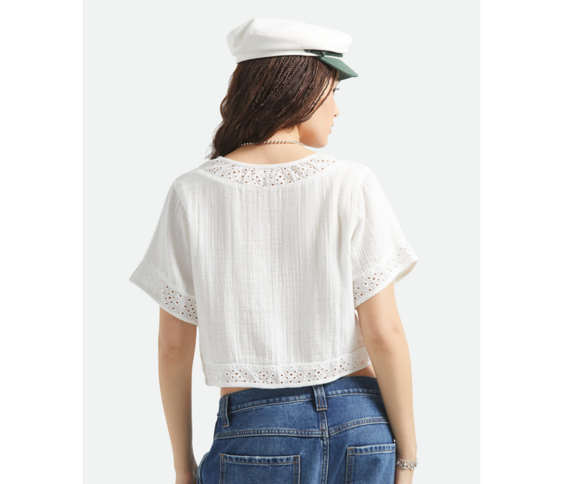 Seaside Eyelet Top