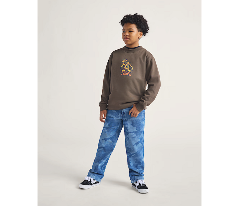 Kids Check 5 Loose Denim Pants