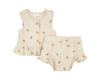 Bumble Bee Print Top and Shorts Set