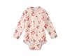Strawberry Print Long Sleeve One-Piece Swimsuit