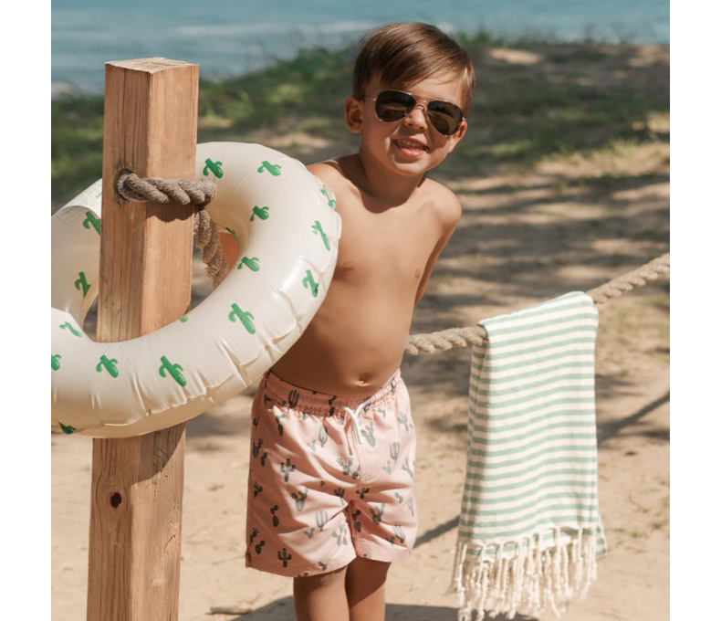 Cactus Print Swim Trunks