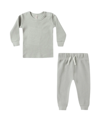 Waffle Top Pant Set